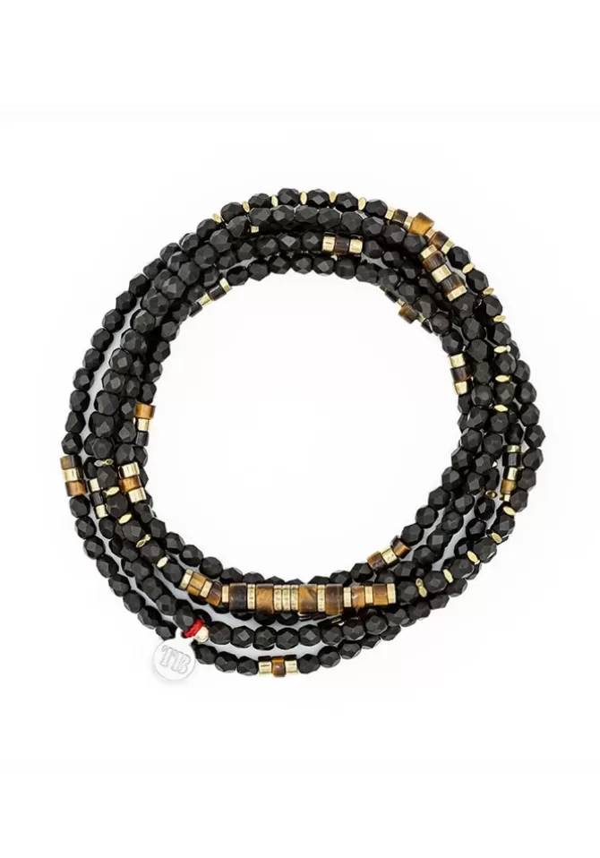 Têtes Blondes Bracelet 6 Tours Ou Collier Leopard Brun Sale