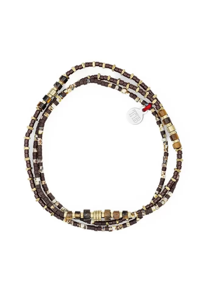 Têtes Blondes Bracelet 3 Tours Ou Collier Leopard Slim New