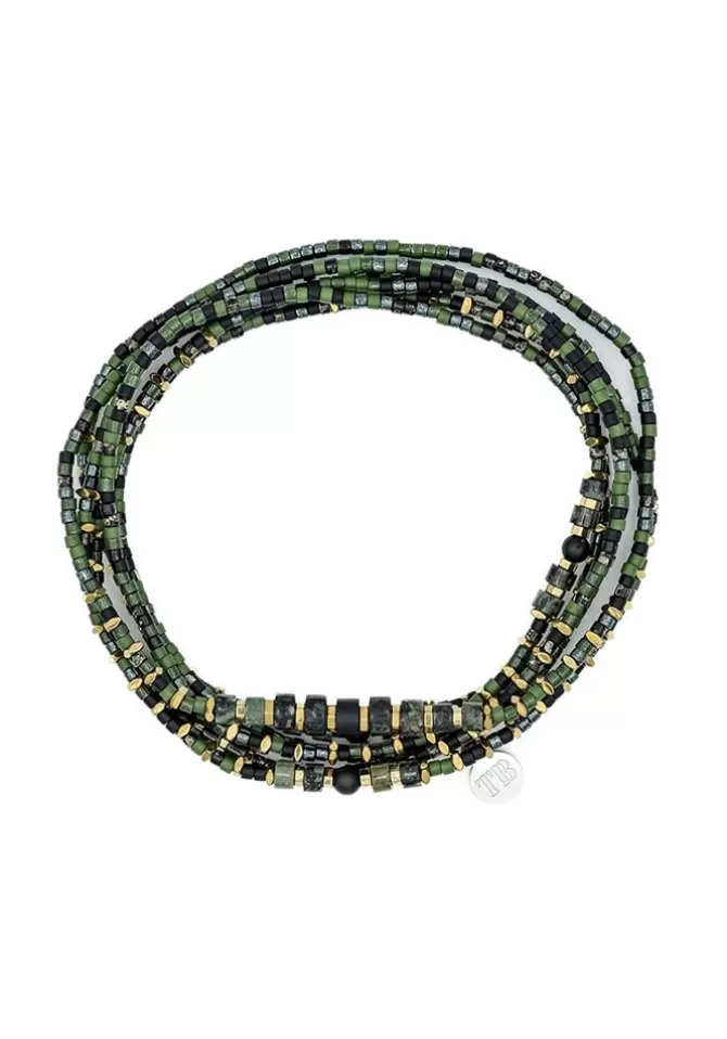 Têtes Blondes Bracelet 6 Tours Ou Sautoir Crocodile Slim Sale