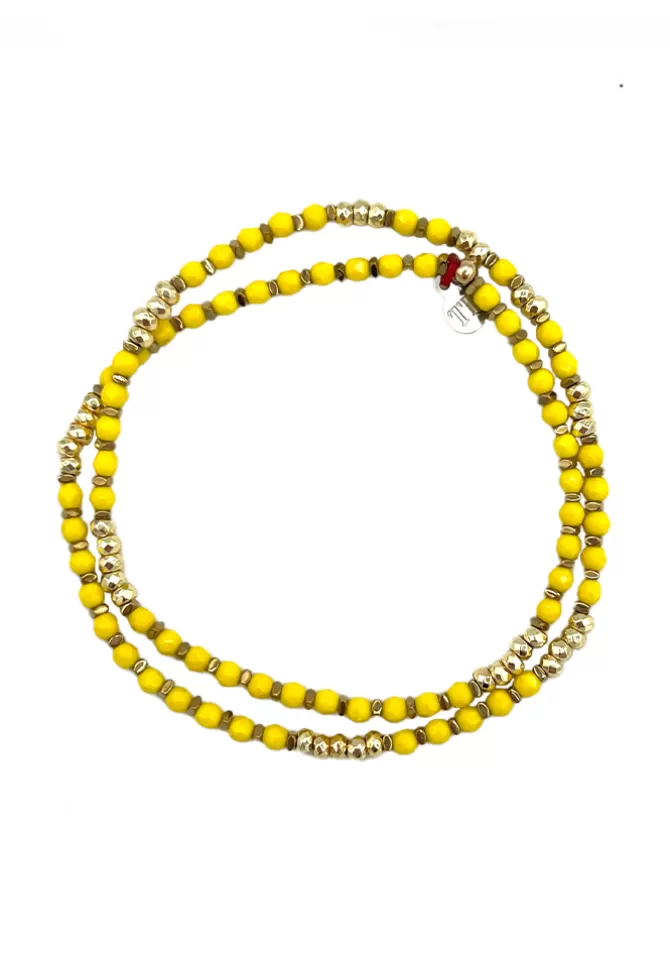 Têtes Blondes Bracelet 2 Tours X Blush Jaune Fashion