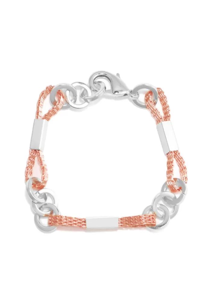 La Môme Bijou Bracelet Arc-En-Chaîne XXL Palladium Et Rose Online