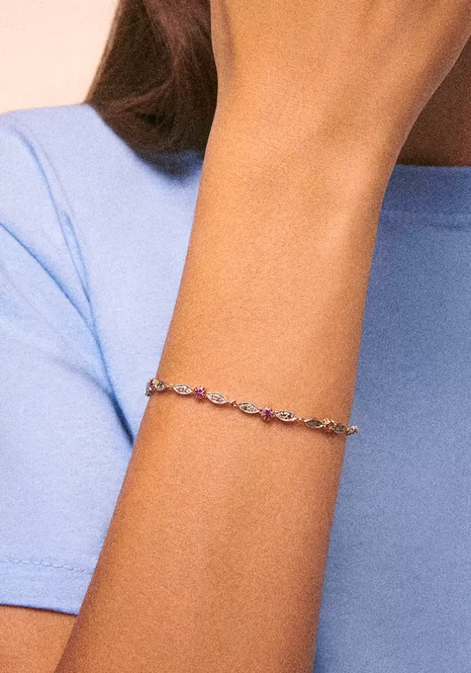 Pascale Monvoisin Bracelet Ava Saphir Rose Sale