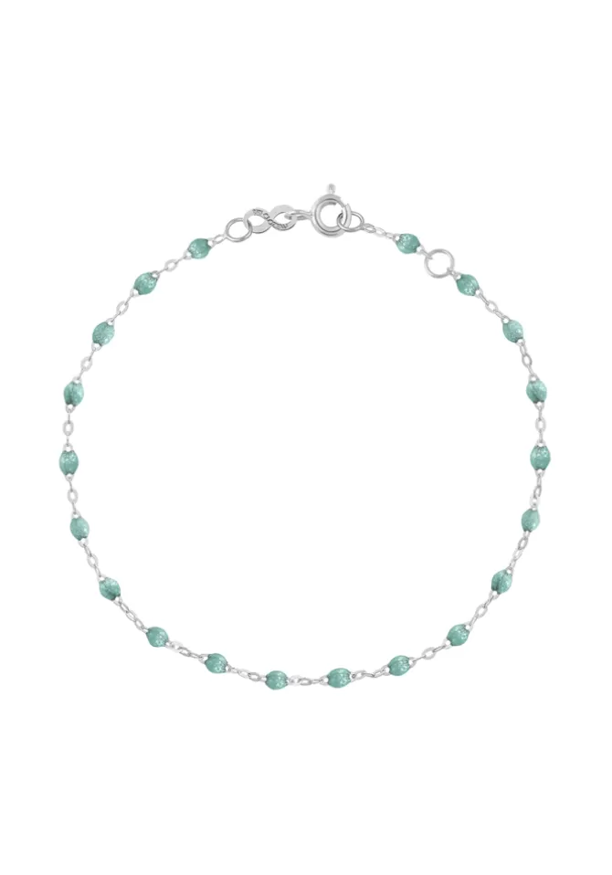 Gigi Clozeau Bracelet Classique Gigi Or Blanc Et Résines Bleu Glacier 17cm Shop
