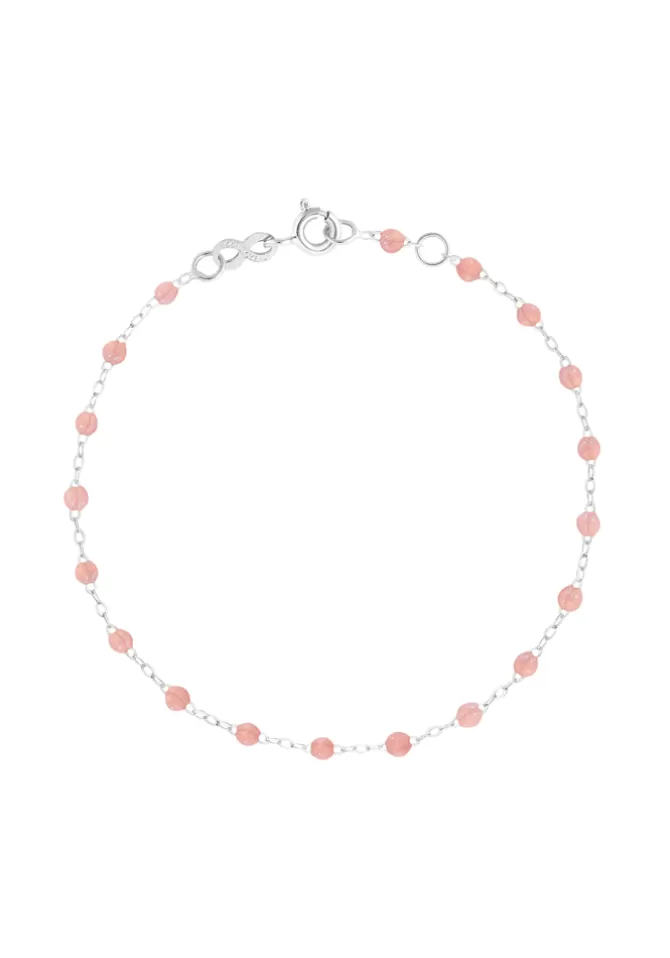 Gigi Clozeau Bracelet Classique Gigi Or Blanc Et Résines Blush 17cm Flash Sale