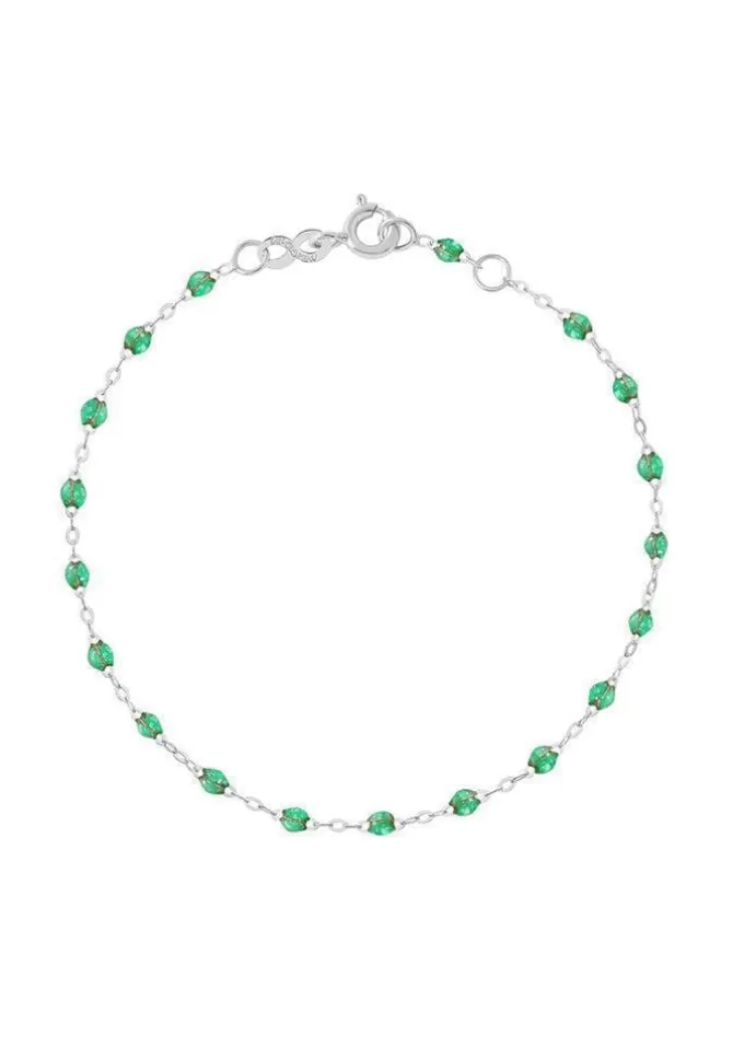 Gigi Clozeau Bracelet Classique Gigi Or Blanc Et Résines Menthe 17cm Outlet