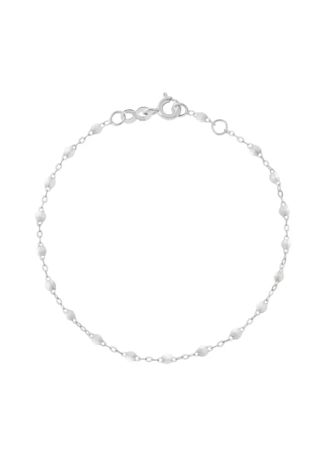 Gigi Clozeau Bracelet Classique Gigi Or Blanc Et Résines Opale 17cm Outlet