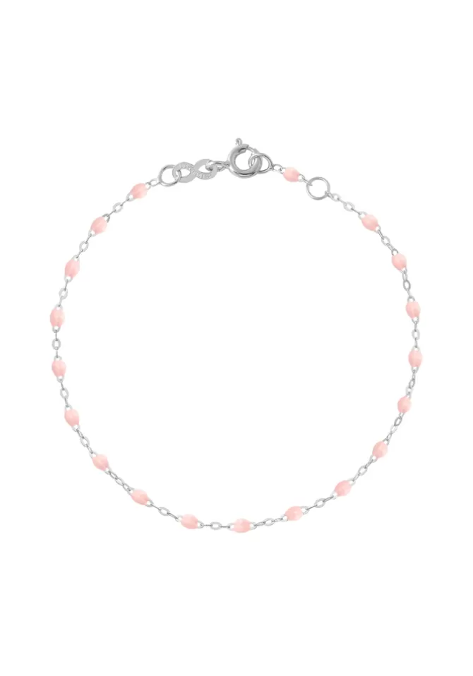 Gigi Clozeau Bracelet Classique Gigi Or Blanc Et Résines Rose Bébé 17cm Cheap
