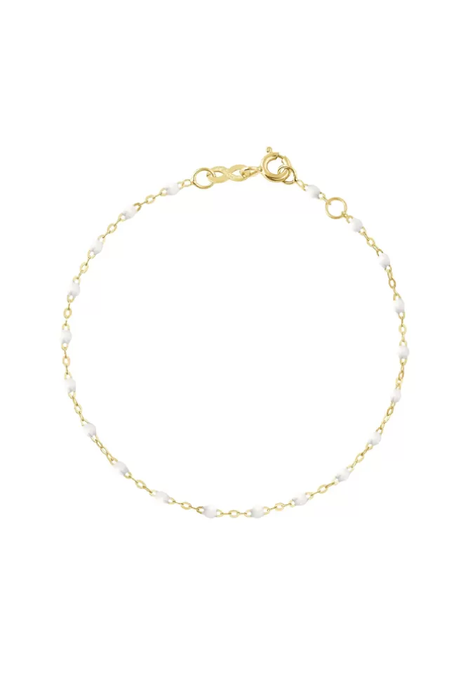 Gigi Clozeau Bracelet Classique Gigi Or Jaune Et Résines Blanches 15cm Shop