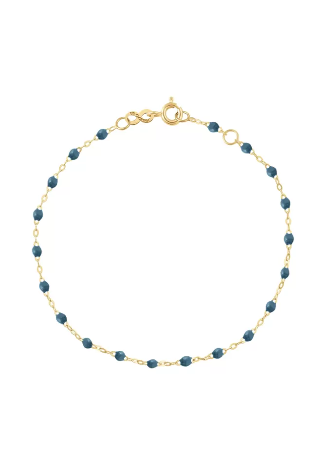 Gigi Clozeau Bracelet Classique Gigi Or Jaune Et Résines Bleu Celeste 17cm Online
