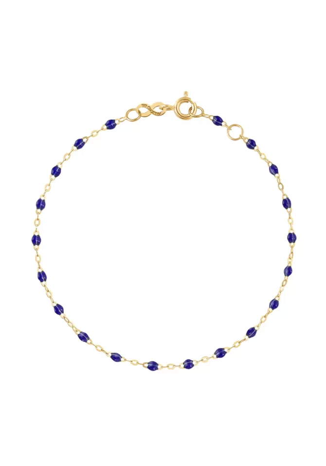 Gigi Clozeau Bracelet Classique Gigi Or Jaune Et Résines Bleu Prusse 17cm Online