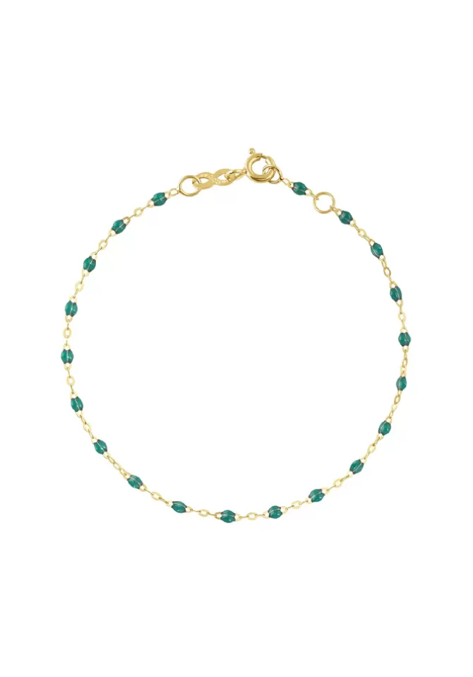 Gigi Clozeau Bracelet Classique Gigi Or Jaune Et Résines Émeraude 15cm Hot