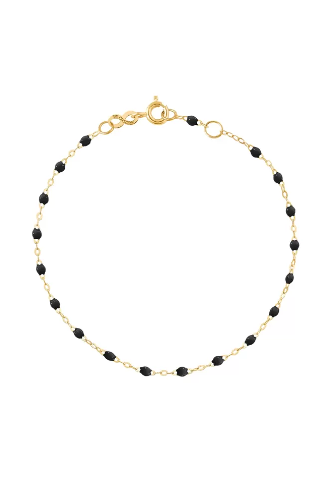 Gigi Clozeau Bracelet Classique Gigi Or Jaune Et Résines Noir 17cm Best Sale