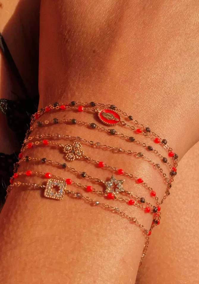 Gigi Clozeau Bracelet Classique Gigi Or Jaune Résines Sparkle 17cm Sale