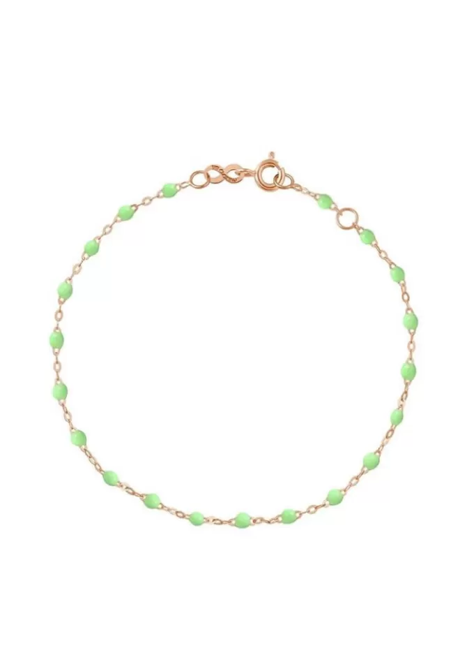 Gigi Clozeau Bracelet Classique Gigi Or Rose Et Résines Anis 17cm Store