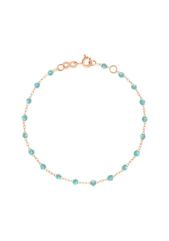 Gigi Clozeau Bracelet Classique Gigi Or Rose Et Résines Aqua 15cm Shop