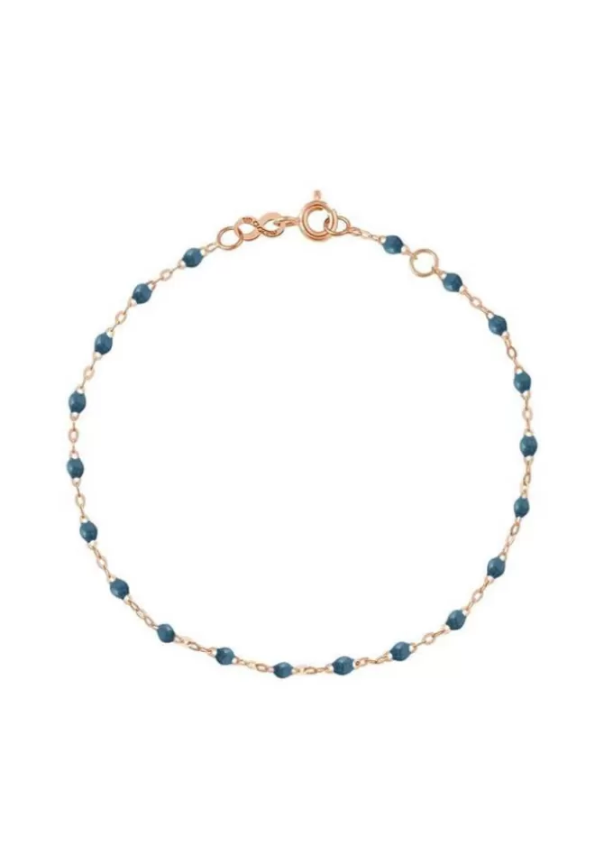 Gigi Clozeau Bracelet Classique Gigi Or Rose Et Résines Bleu Céleste 17cm Outlet