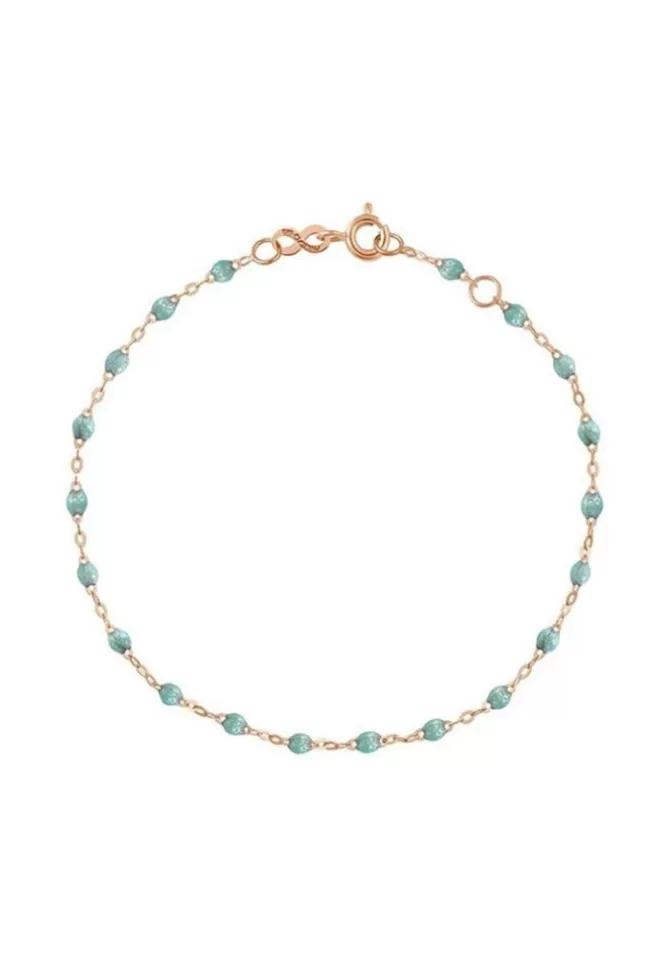 Gigi Clozeau Bracelet Classique Gigi Or Rose Et Résines Bleu Glacier 17cm Best Sale