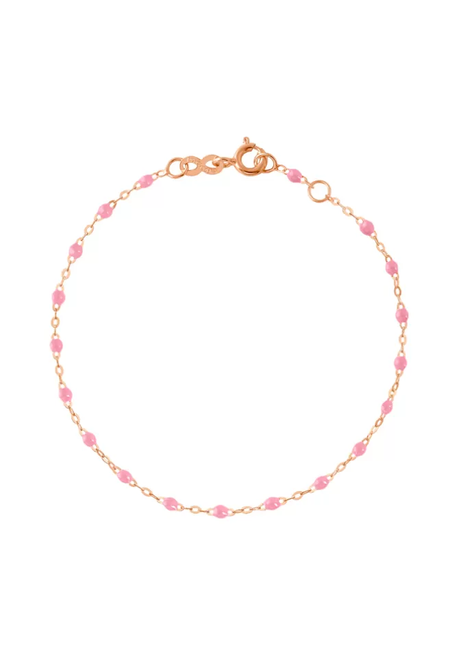 Gigi Clozeau Bracelet Classique Gigi Or Rose Et Résines Fuchsia 17cm Flash Sale