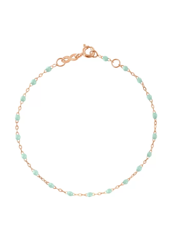 Gigi Clozeau Bracelet Classique Gigi Or Rose Et Résines Jade 17cm Best