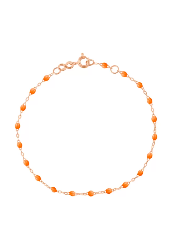 Gigi Clozeau Bracelet Classique Gigi Or Rose Et Résines Mandarine 17cm Clearance