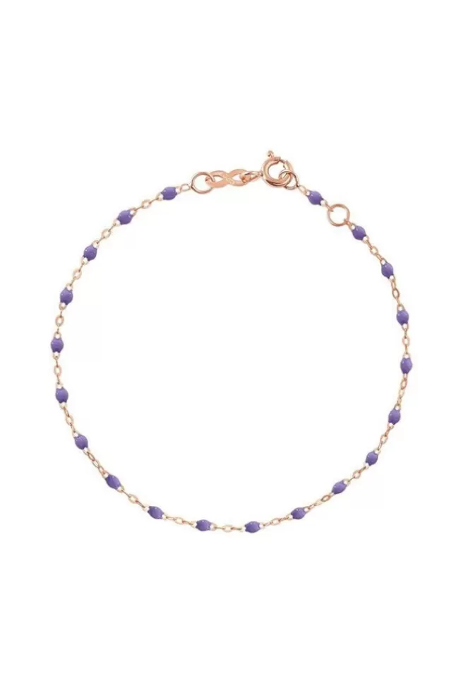 Gigi Clozeau Bracelet Classique Gigi Or Rose Et Résines Mauve 17cm Shop