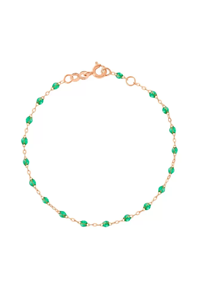 Gigi Clozeau Bracelet Classique Gigi Or Rose Et Résines Menthe 17cm Online