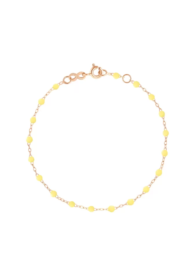 Gigi Clozeau Bracelet Classique Gigi Or Rose Et Résines Mimosa 15cm Best