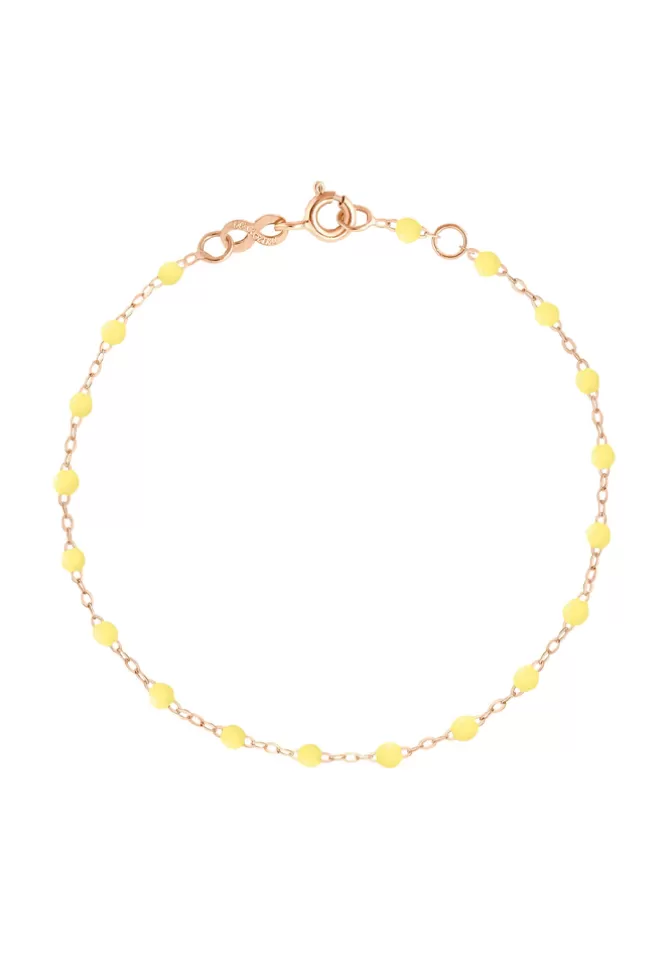 Gigi Clozeau Bracelet Classique Gigi Or Rose Et Résines Mimosa 17cm Discount
