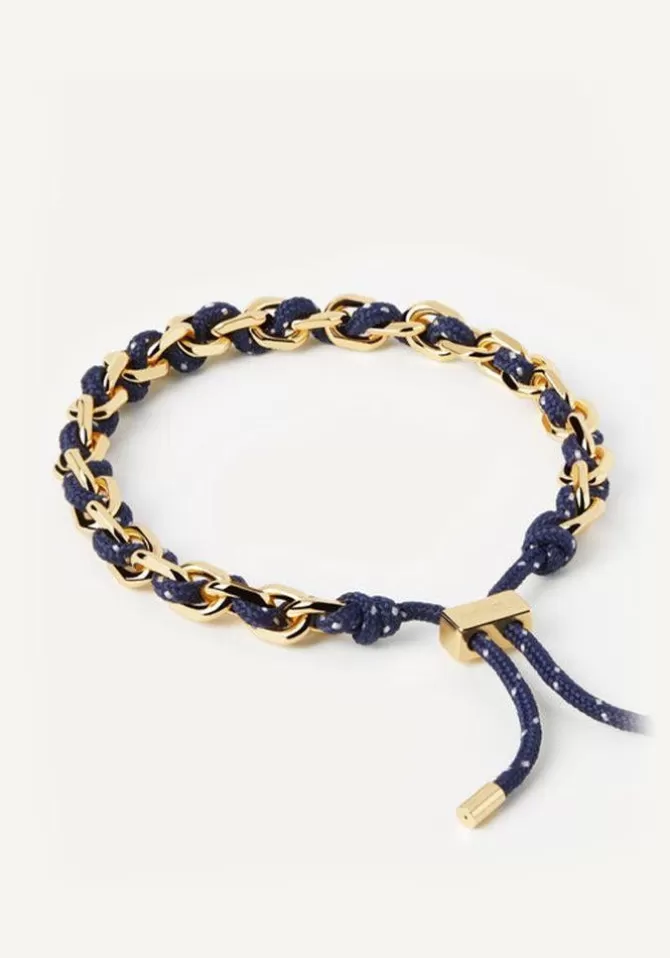 PDPAOLA Bracelet Cordon Et Chaine Dorée Midnight Clearance