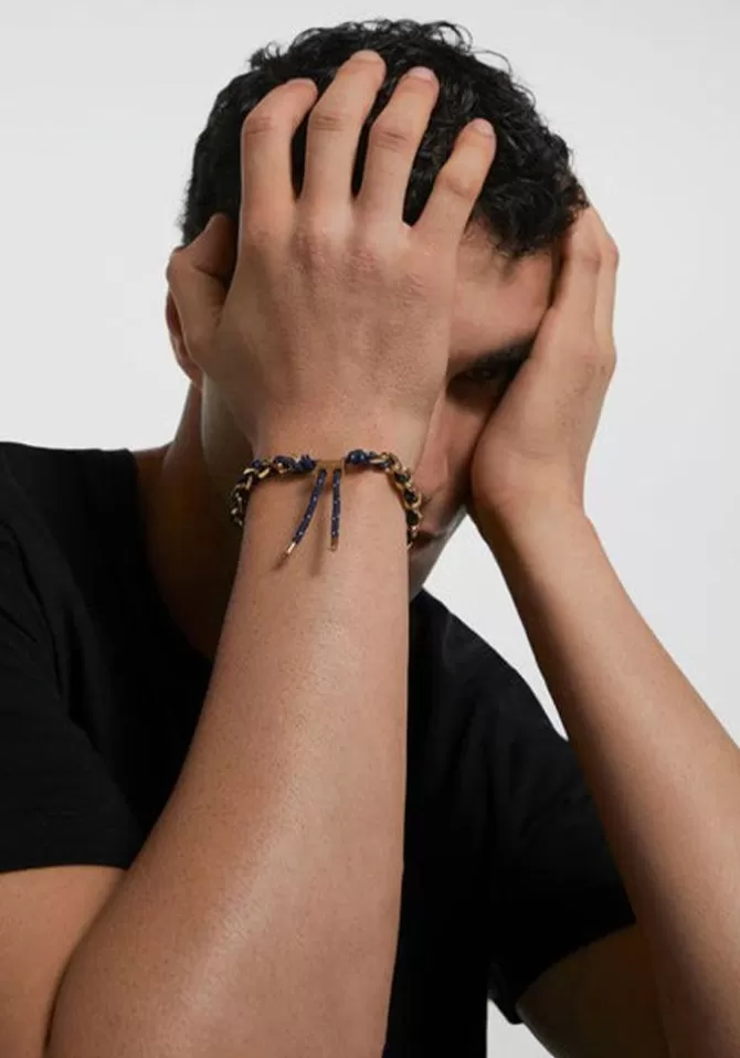 PDPAOLA Bracelet Cordon Et Chaine Dorée Midnight Clearance