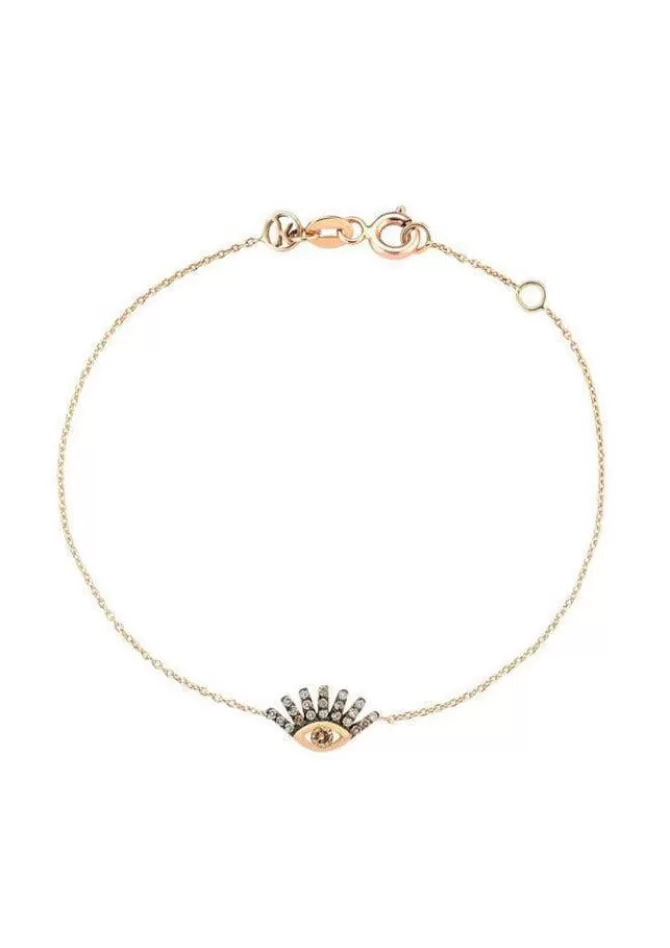 Kismet By Milka Bracelet Evil Eye Or Rose New