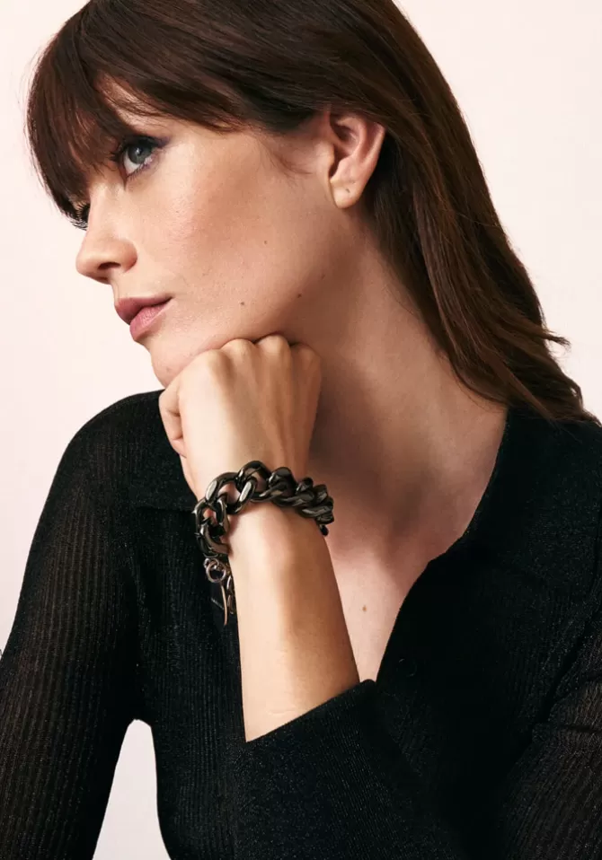 Vanessa Baroni Bracelet Flat Chain Ultrablack Best