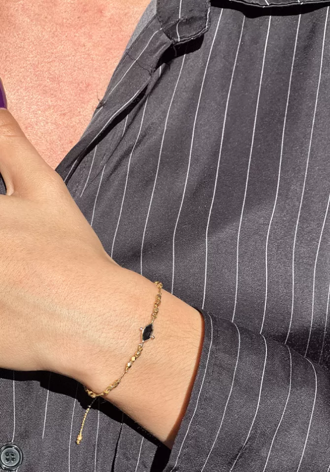 Hanka Ïn Bracelet Gigi Agate Noire Shop