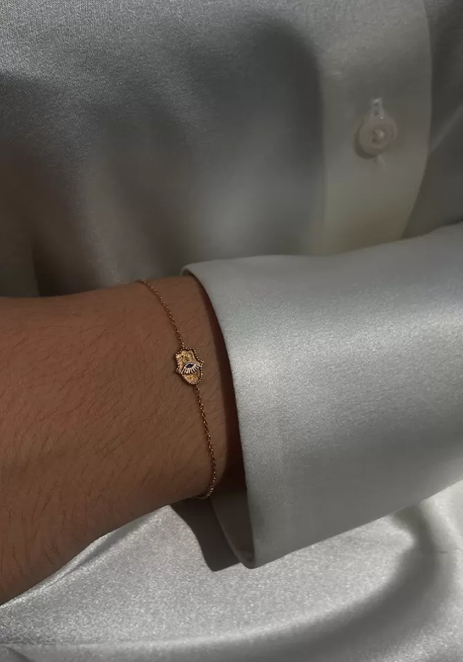 Kismet By Milka Bracelet Hamsa Saphir Best