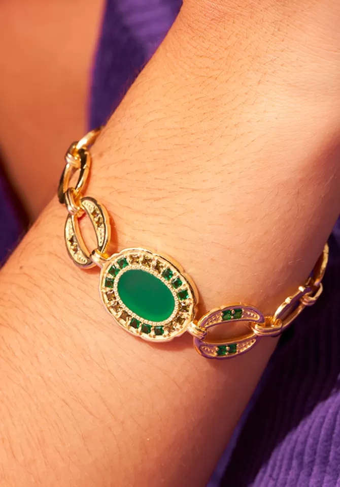 Be Maad Bracelet Hera Onyx Vert Cheap