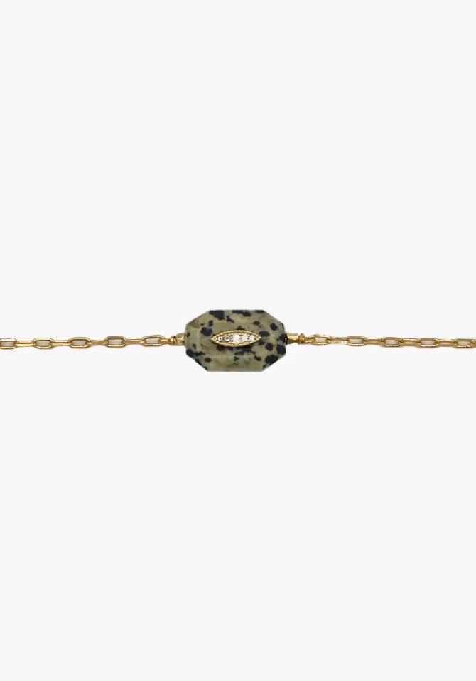 Hanka Ïn Bracelet Inside 2 Jaspe Dalmatien Cheap