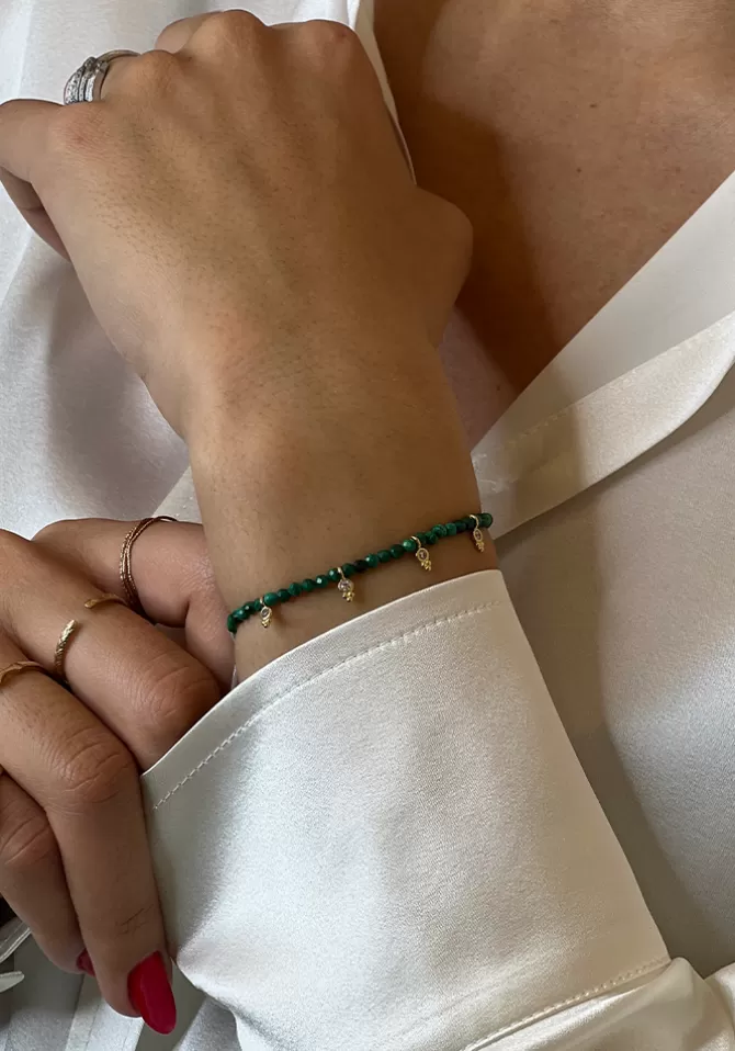 Hanka Ïn Bracelet Joy Malachites Et Bindies Flash Sale