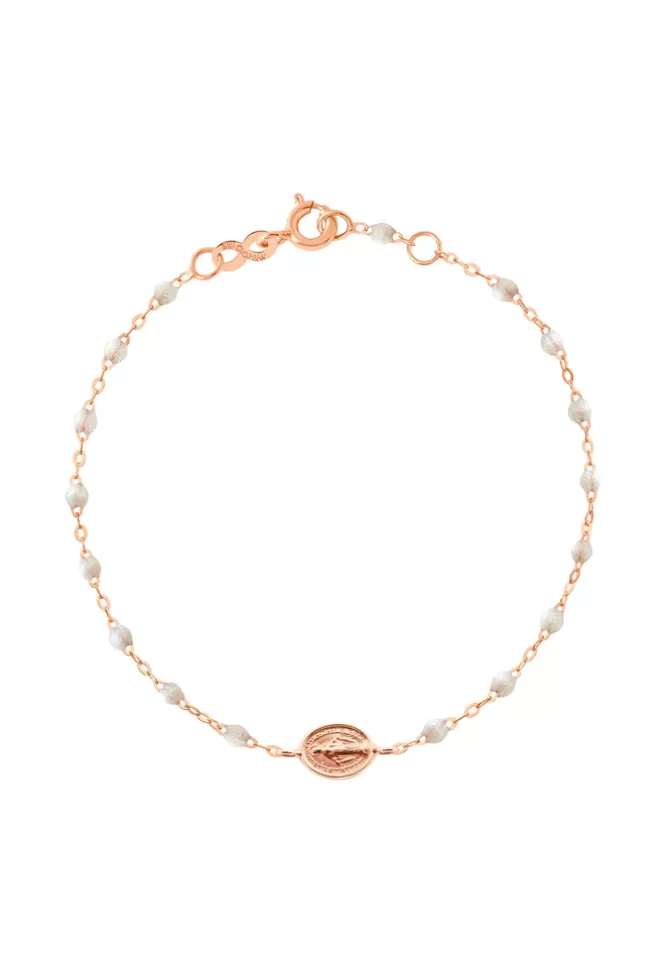 Gigi Clozeau Bracelet Madone Or Rose Et Résines Opale 17cm Sale
