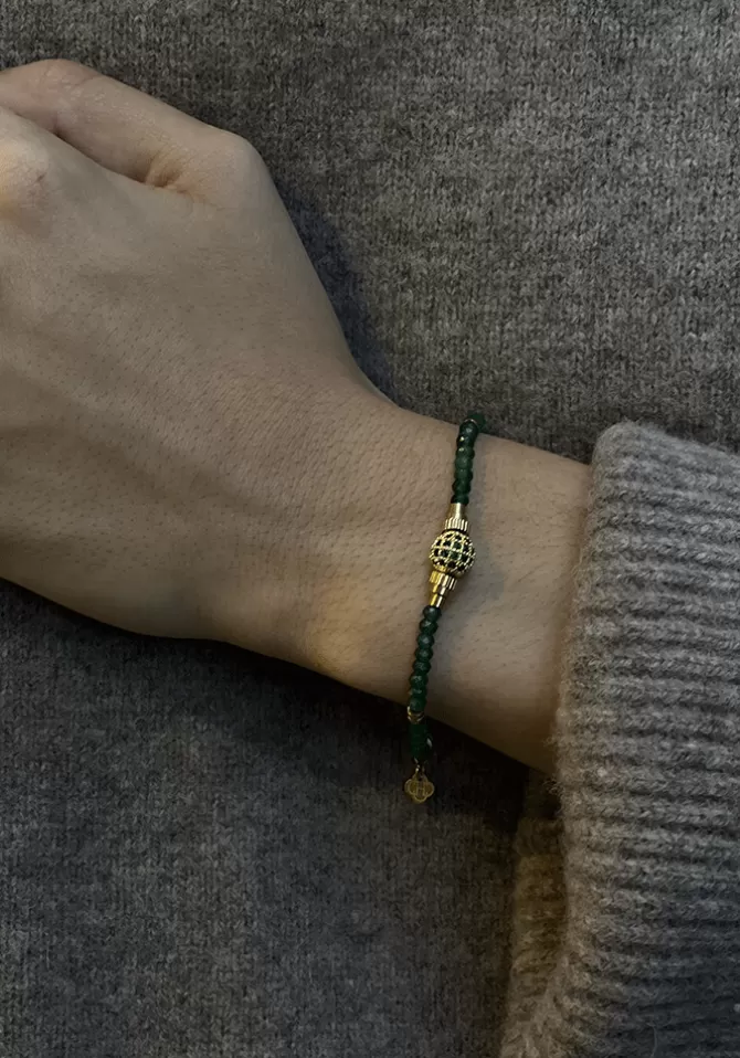 Blush Sélection Bijoux Bracelet Margareth Vert Cheap