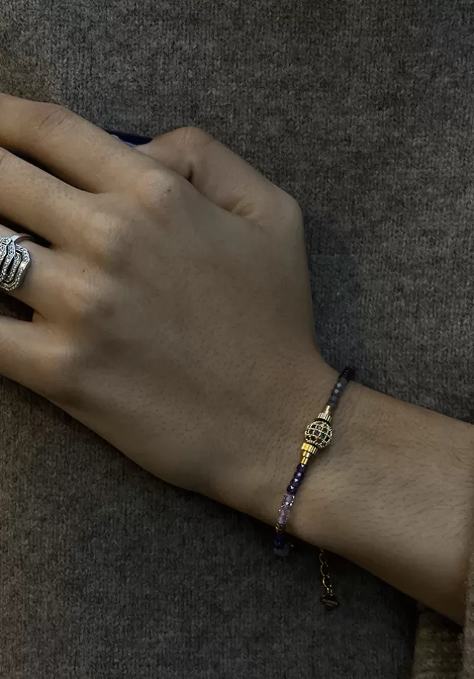 Blush Sélection Bijoux Bracelet Margareth Violet Discount