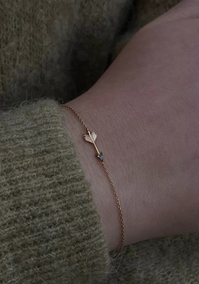 Kismet By Milka Bracelet Mini Arrow Diamants Champagne Best