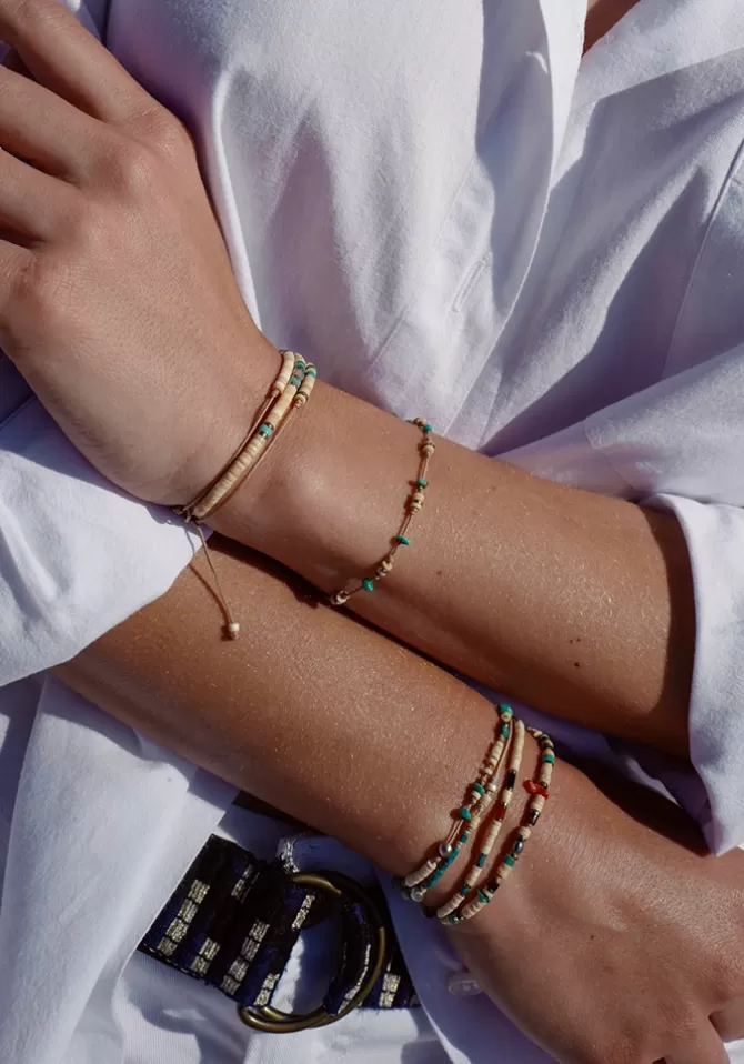 Be By Cat Bracelet Multi Pierres Perle Keshi Discount