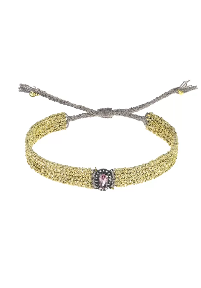 Marie-Laure Chamorel Bracelet N°892 Vermeil Et Tourmaline Rose Outlet