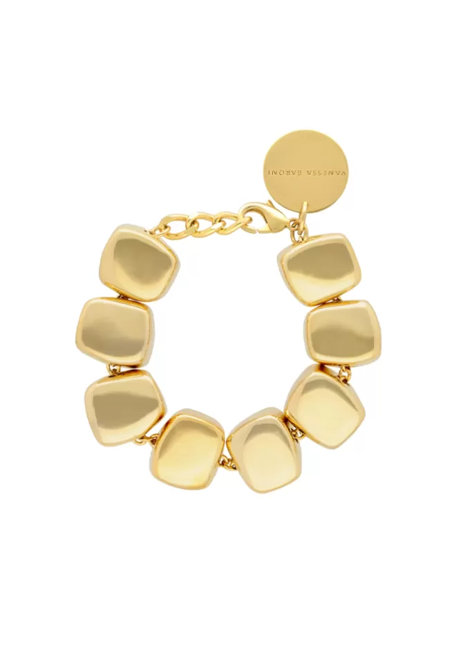 Vanessa Baroni Bracelet Organic Shaped Gold New