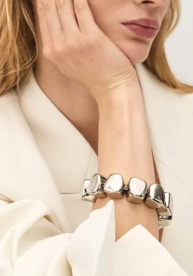 Vanessa Baroni Bracelet Organic Shaped Silver Cheap