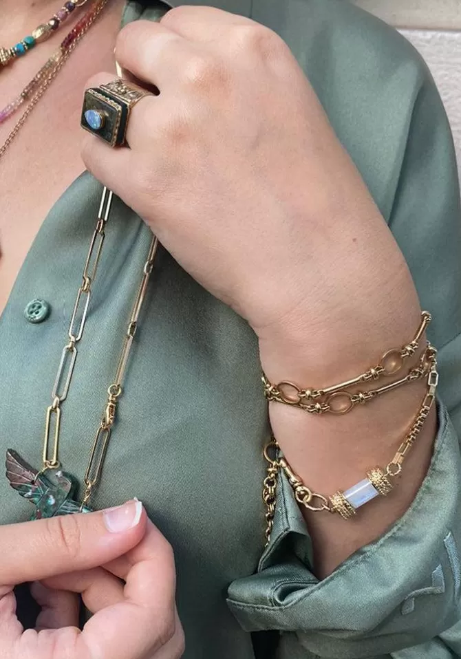 Room Service Bracelet Ou Collier Deva Multitours Chrysocolle Cheap