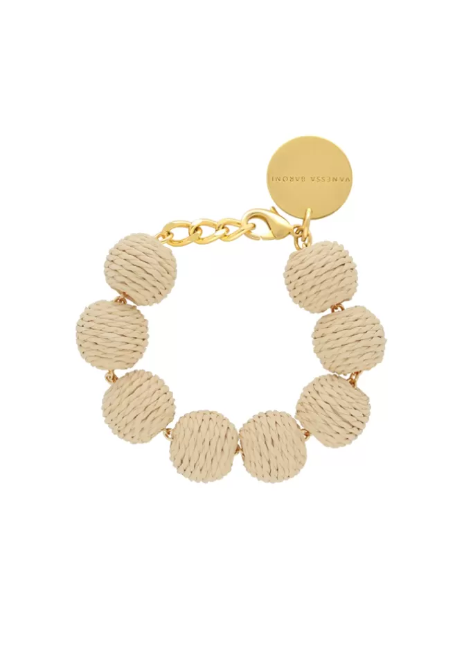 Vanessa Baroni Bracelet Raffia Beads Cheap