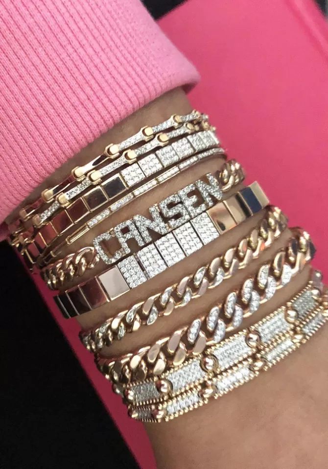 Kismet By Milka Bracelet Skinny Square Link Store