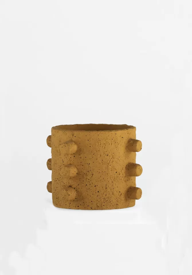 Blush Sélection Décoration Cache Pot Doty Moutarde Petit Modèle Best