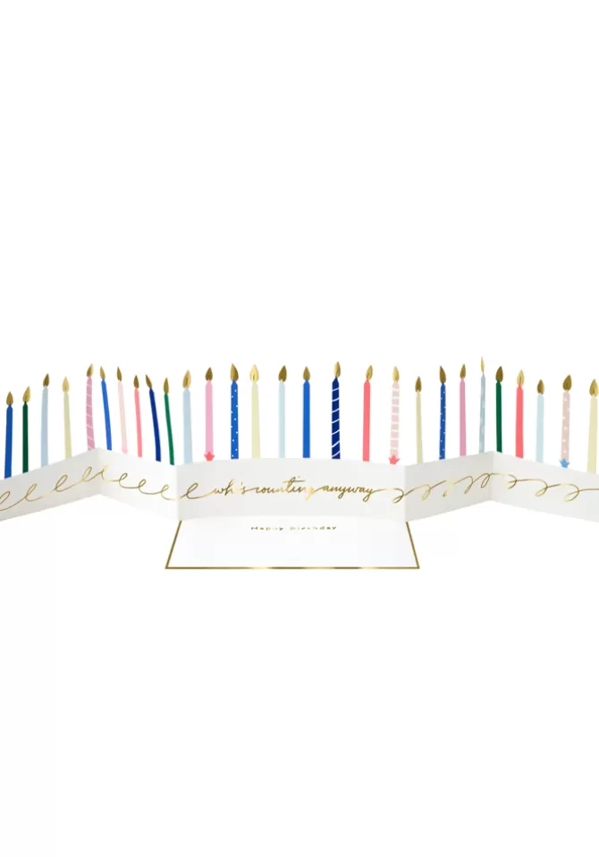 Meri Meri Carte D'Anniversaire Bougies Accordéon Shop